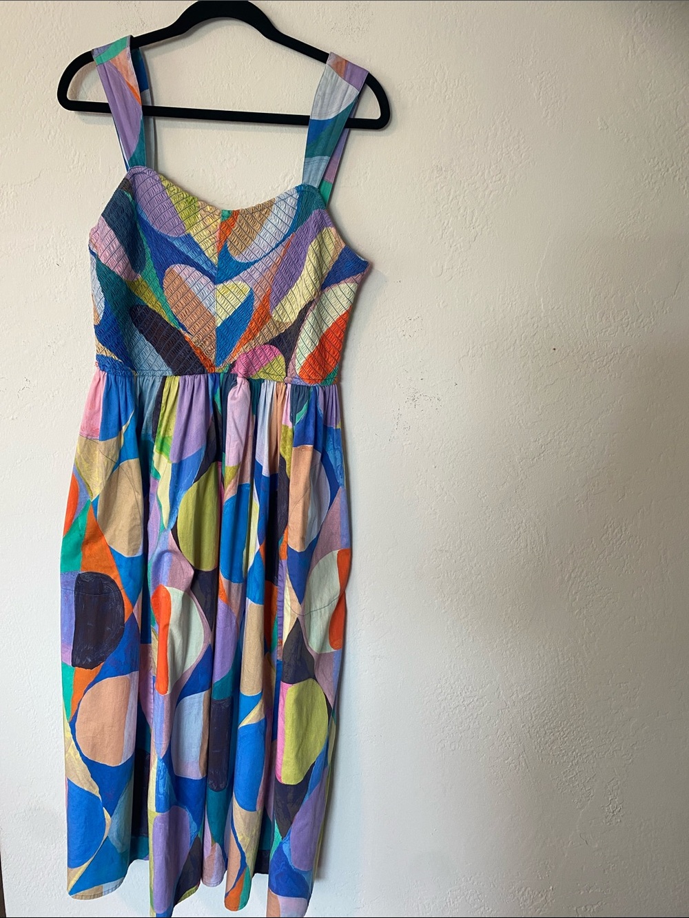 Nic+Zoe Social Circles Multicolor Print Cotton Sundress